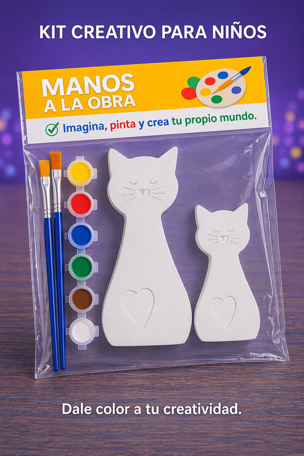 Figuras para Pintar · Gatitos