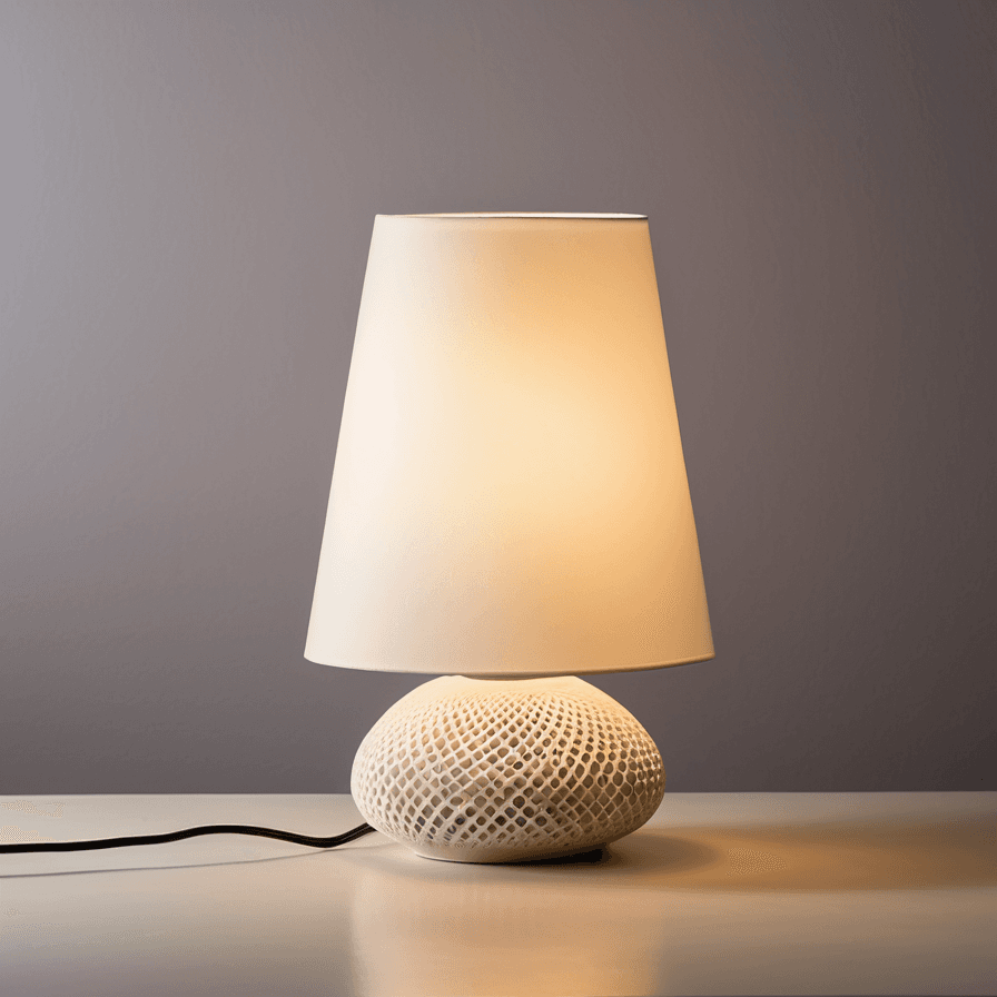 Lámpara decorativa impresa